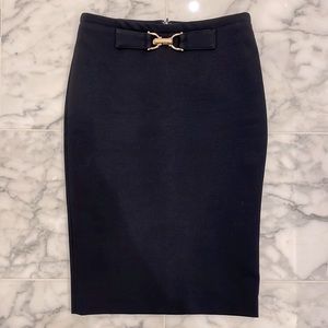 Navy Pencil Skirt